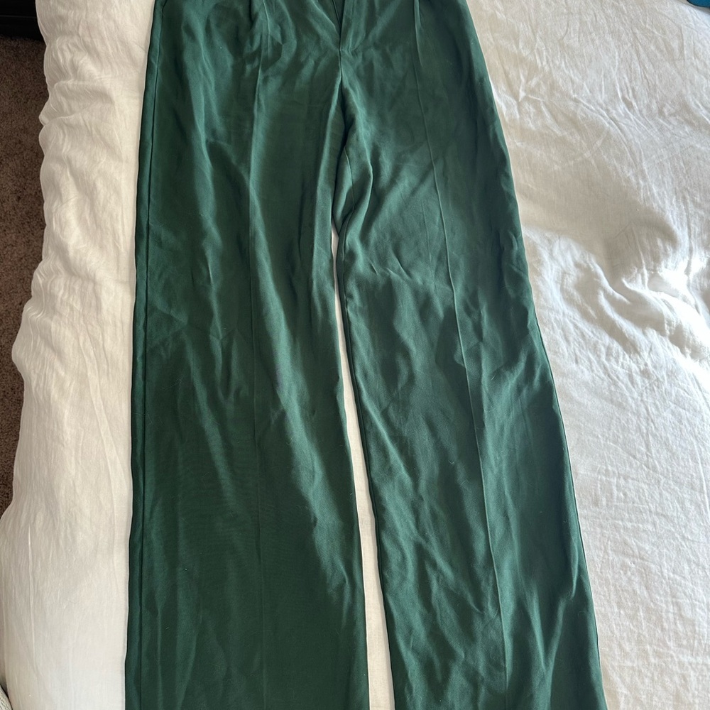 Dark green trousers